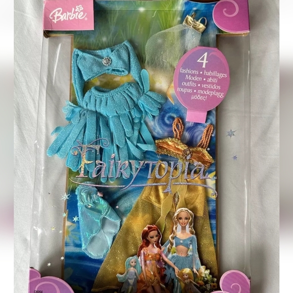 RARE HTF BARBIE FAIRYTOPIA 2004 FASHION PACK DOLL TOPS - Picture 3 of 6